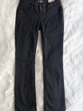 Vintage y2k Guess Women's Low Rise Bootcut Sarah Fit Black Jeans Size 27